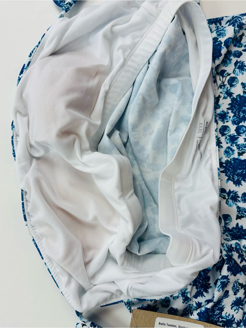Albion Bella Tankini Top in Santorini Blue Floral Swimsuit Size XXXL - Picture 8 of 10